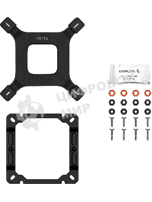 Кулер для процессора DEEPCOOL AG400 BK ARGb V2 черный 120мм алюминий+медь 2100rpm 31.6db 4-pin 220W 154мм