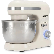 Миксер Vitek VT-PM0110 кремовый, стационарный, 1500 Вт, 4.5 л, 8 скоростей