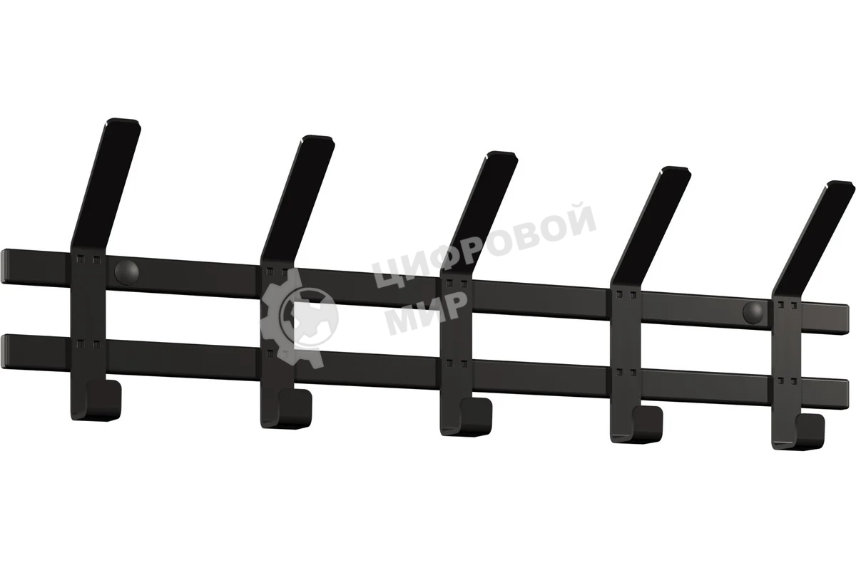 Вешалка настенная ЗМИ ТОРОНТО 5 черный ВНТ5 Ч