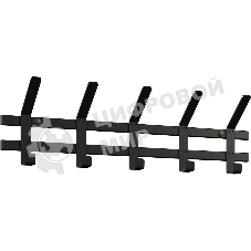 Вешалка настенная ЗМИ ТОРОНТО 5 черный ВНТ5 Ч