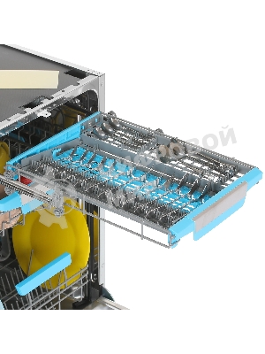 Встраиваемая посудомоечная машина Korting KDI 45570, нержавеющая сталь, 44.8 см, 10 компл., 47 дБ, класс A++