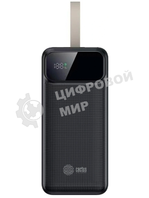 Портативный аккумулятор Cactus CS-PBFSND-40000 40000mAh 65W 3A черный