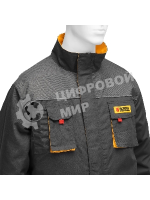 Куртка профессиональная рабочая Denzel 65% полиэстер 35% хлопок, XXXL