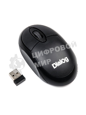 Мышь беспроводная Dialog Comfort MROC-10U черный, 1200 dpi, радиоканал, USB, кнопки - 3