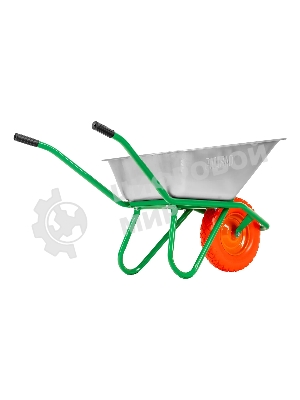 Тачка садово-строительная Palisad с PU колесом, грузоподъемность 180 кг, объем 120 л