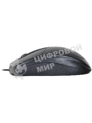 Мышь проводная Oklick 125M черный оптическая (1200dpi) USB (2but)