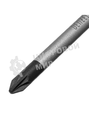 Отвертка Denzel PZ2x100 мм, S2, 3к рукоятка