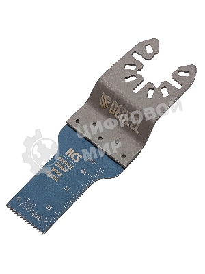 Насадка для МФИ Denzel режущая пазовая прямая, HCS, по дереву, 20 х 1,4 мм, мелкий зуб