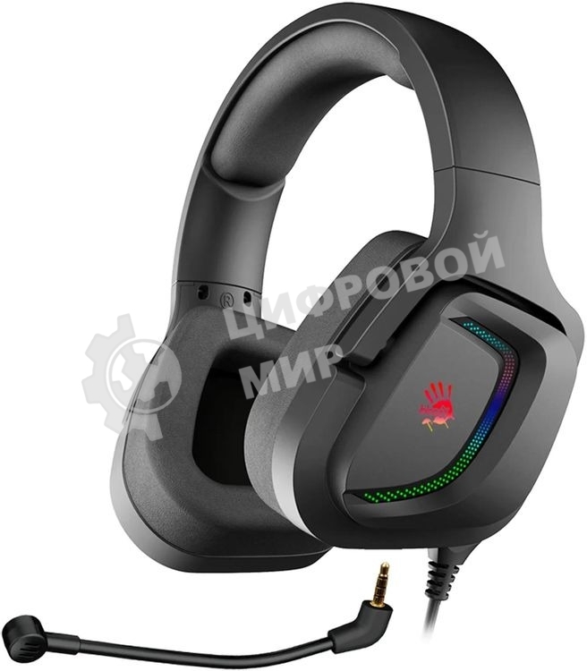 Гарнитура Bloody G573P чёрный, проводная, подсветка, совместимость с PS5, Xbox