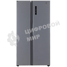 Холодильник Haier HRF-600DM7RU серебристый двухкамерный 388/210л морозилка сбоку, No Frost, Side by Side