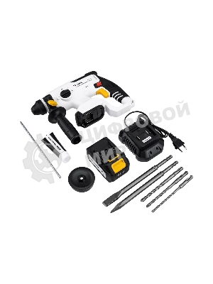 Перфоратор Kranz KR-PT-120, SDS-plus, 20 В, 2,2 Дж, от аккумулятора