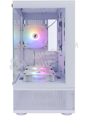 Компьютерный корпус 1STPLAYER MIKU Mi2-A белый, mATX, 3x120мм LED fans