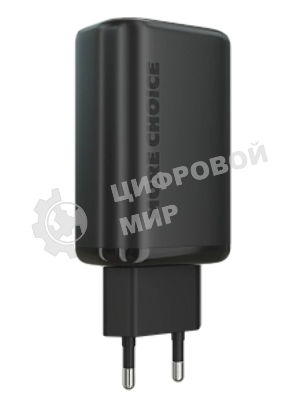 Сетевое зарядное устройство MORE CHOICE NC79a 1USB+2Type-C 3.0A PD 65W быстрая зарядка для Type-C 2м, черный