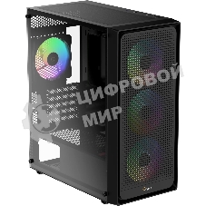 Компьютерный корпус Ocypus Gaммa C50 BK ARGb, MATX, USB 3.0*1+USB 2.0*2, FRONT 3x120мм ARGb, REAR 1x120мм ARGb