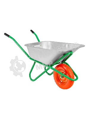 Тачка садово-строительная Palisad с PU колесом, грузоподъемность 180 кг, объем 120 л