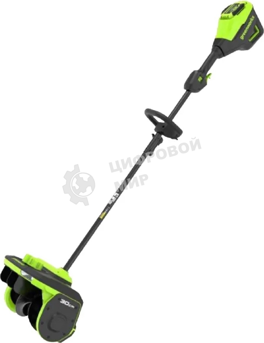 Снегоуборщик аккумуляторный Greenworks GD60SS2 60V, 30 см, с регулируемым направлением выброса, бесщеточный, c 1хАКБ 5Ач и ЗУ 2603207UG