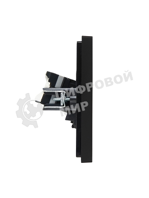 Розетка компьютерная 2-ая RJ45 кат.5E IEK FORTE&PIANO FP133 черный