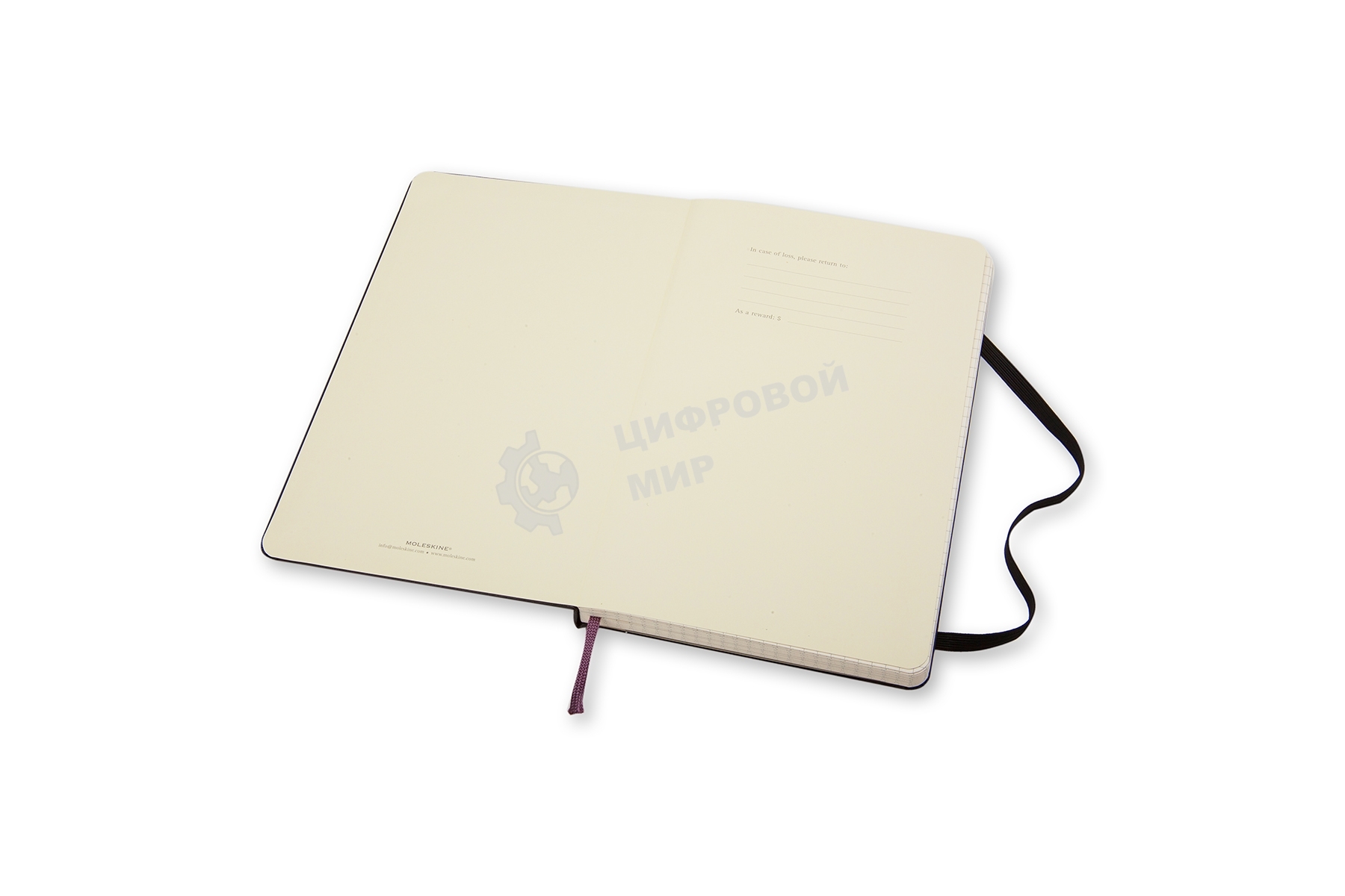 Блокнот Moleskine CLASSIC QP061 Large 130х210 мм, 240 страниц, клетка, твердая обложка, черный