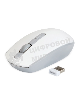 Мышь беспроводная Smartbuy (SBM-280AG-WG) ONE 280AG белый/серый