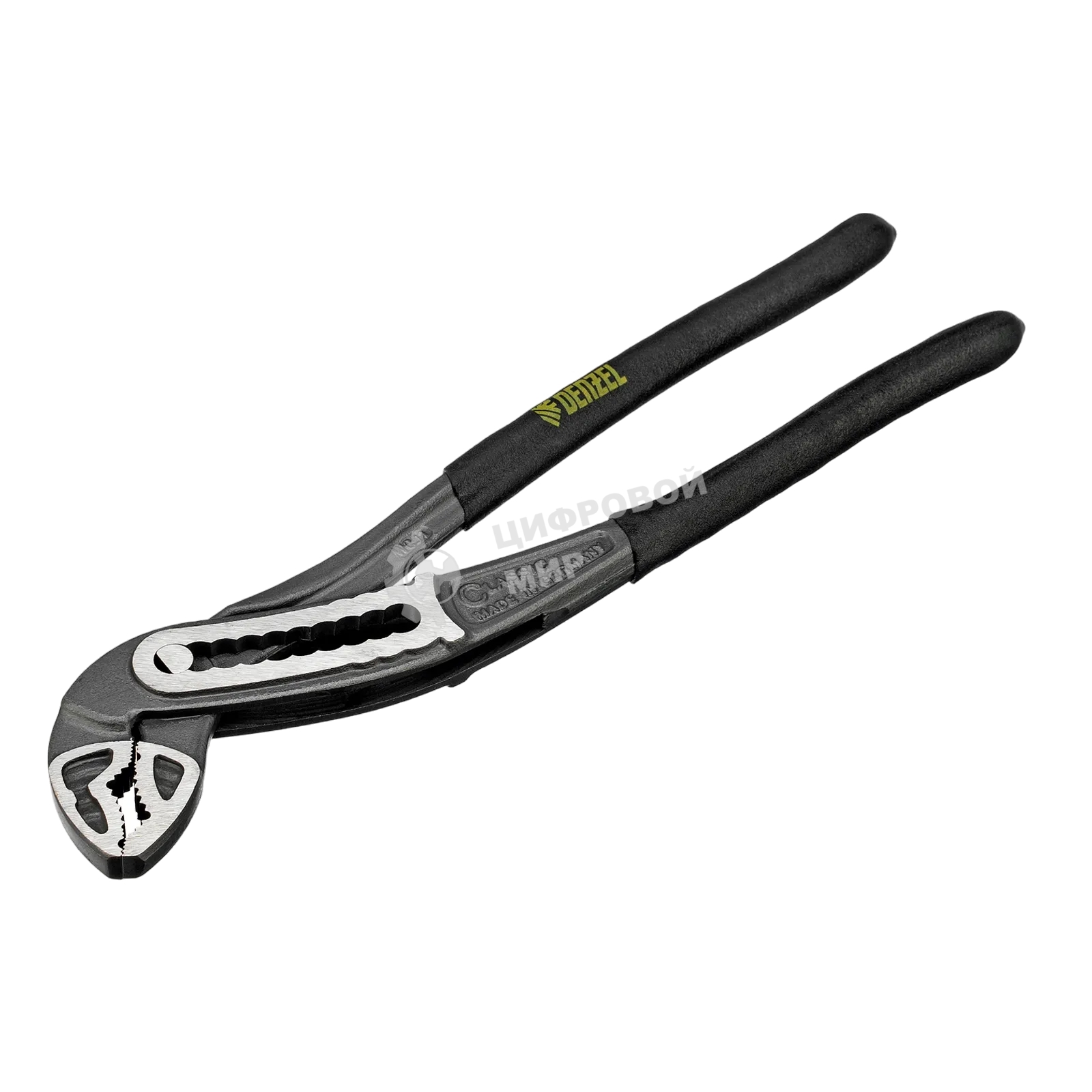 Клещи переставные Denzel обливные рукоятки, 240 мм