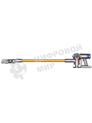 Пылесос Dyson V8 Absolute SV25 желтый/никель, питание от аккумулятора, 115 Вт, уборка сухая, пылесборник 0,54 л