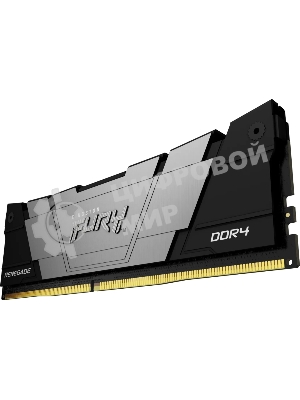 Оперативная память Kingston Fury Renegade, DDR4, 16GB (2x8GB), 3200MHz, CL16, DIMM, с радиатором, серый/черный