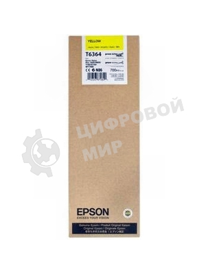 Картридж струйный Epson C13T636400 желтый (700 мл) для Stylus 7700, 7890, 7900, 9700, 9890, 9900, WT7900