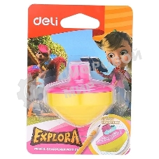 Точилка для карандашей ручная Deli Gyro ER01301 Explora, 1 отверстие, пластик, ассорти блистер