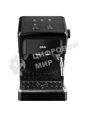 Кофеварка рожковая BBK CM1502 черный, исп. кофе - молотый, 1,5 л, 1050 Вт, 15 Бар
