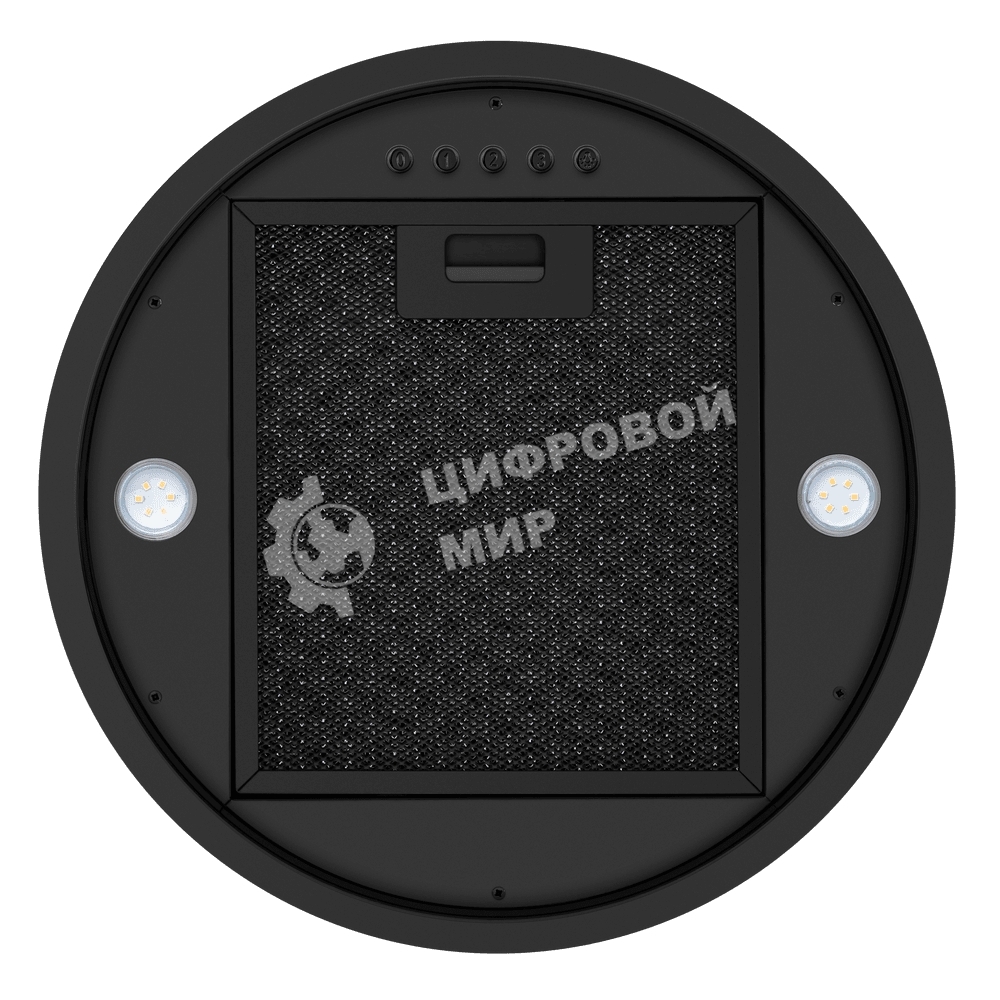 Вытяжка островная Maunfeld Drum Wall 35 черный, 32.5 см, 850 куб. м/ч, 48 дБ