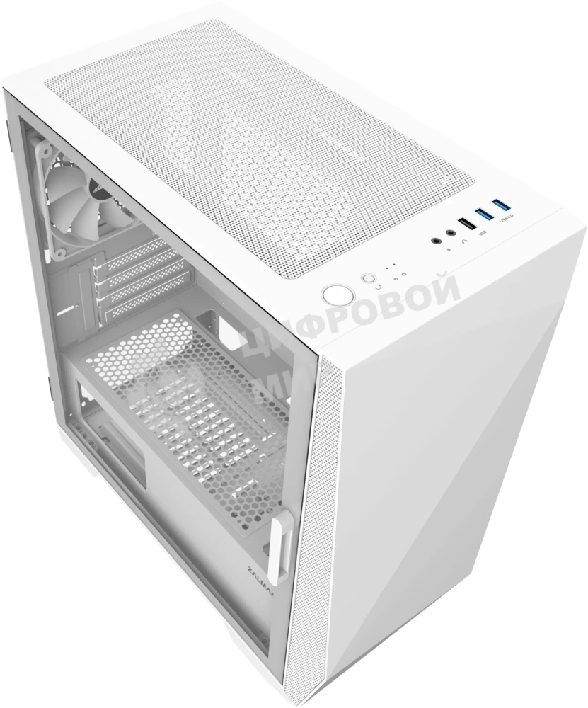 Компьютерный корпус MiniTower Zalman Z1 Iceberg белый (mATX, window, FRONT 2x120мм, REAR 1x120мм, без БП) (Z1 Iceberg белый)