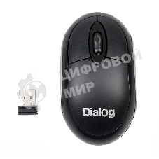 Мышь беспроводная Dialog Comfort MROC-10U черный, 1200 dpi, радиоканал, USB, кнопки - 3