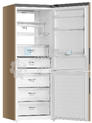 Холодильник Haier C4F744CGGU1 золотистый двухкамерный 303/136л морозилка снизу, No Frost