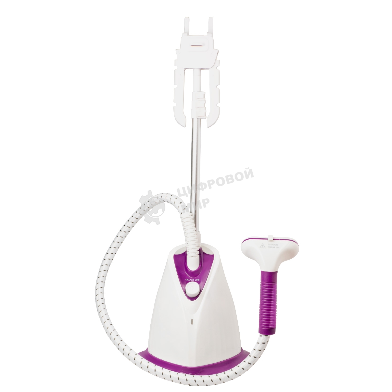 Отпариватель Galaxy Line GL 6211 белый/фиолетовый, 2000 Вт, 40 г/мин, 1,7 л