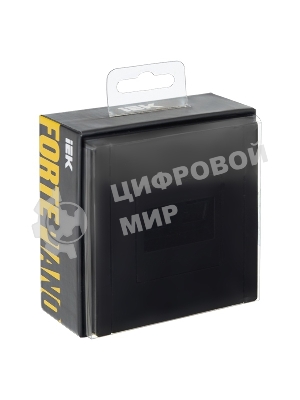 Розетка компьютерная 2-ая RJ45 кат.5E IEK FORTE&PIANO FP133 черный