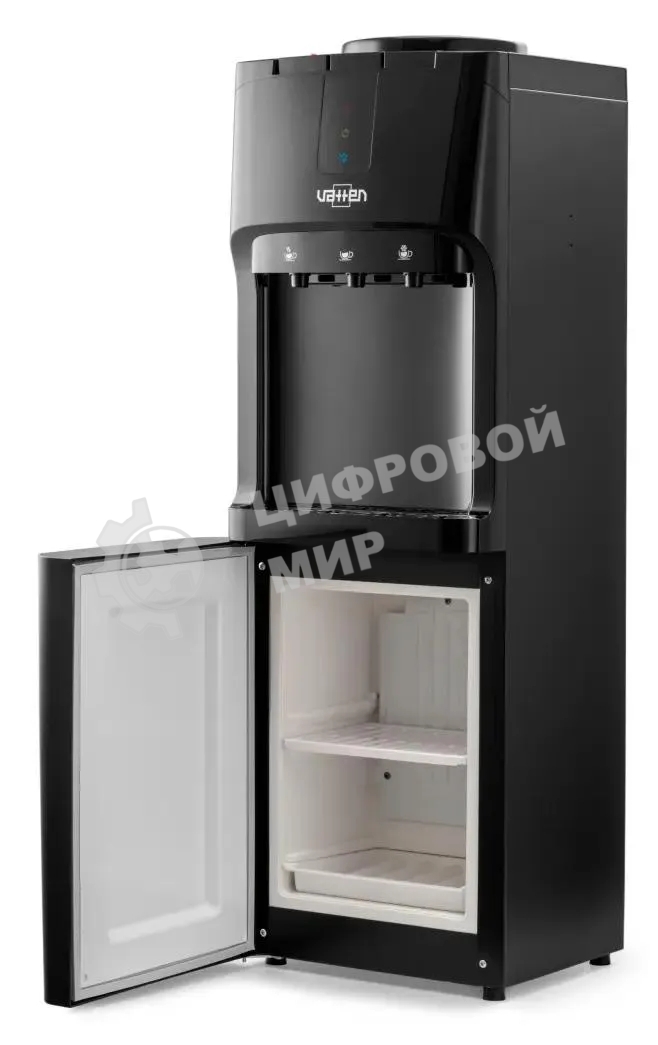 Кулер Vatten V02NKB напольный, компрессорный черный/черный