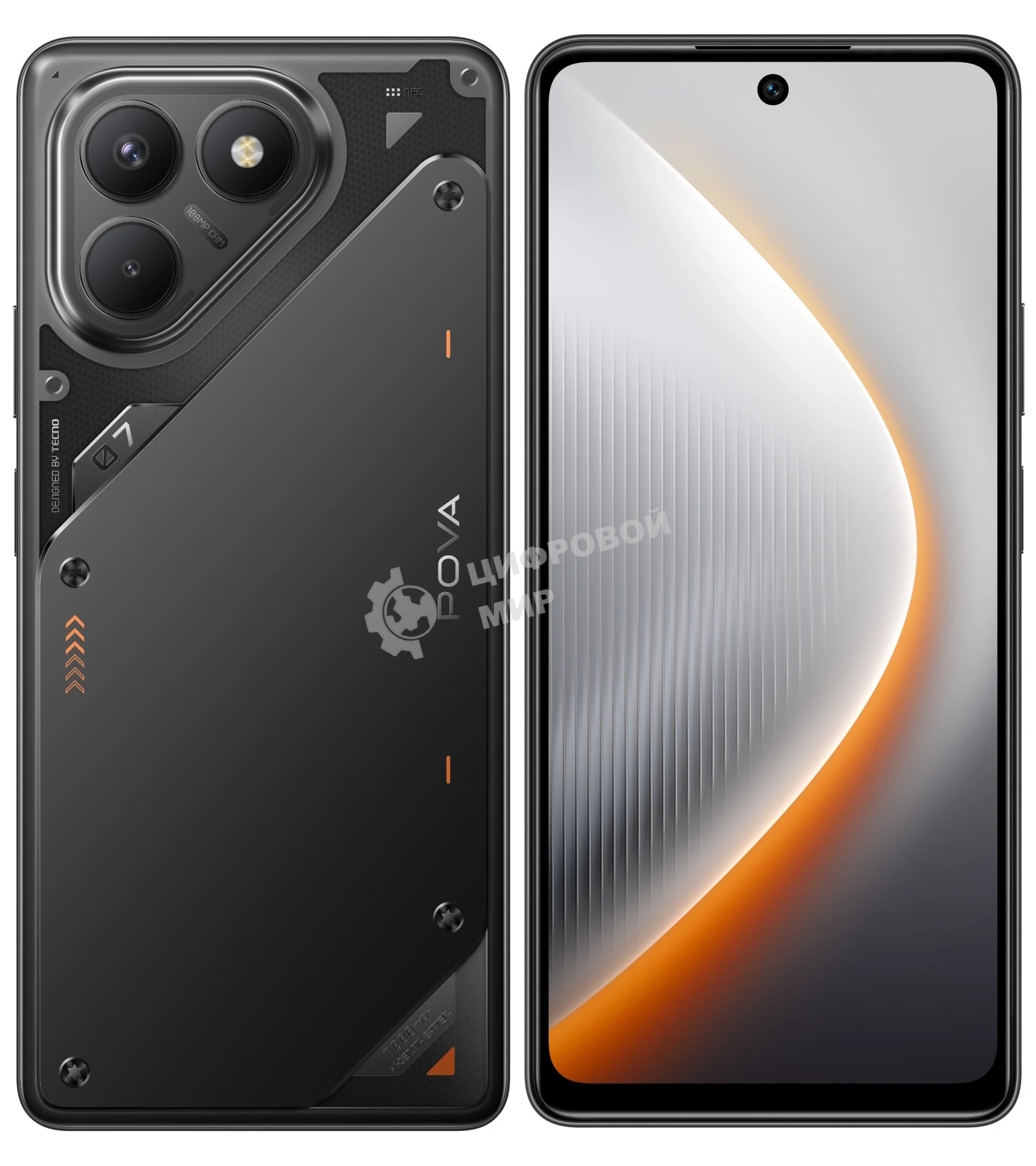 Смартфон Tecno POVA 7 Neo 8/256Gb, черный