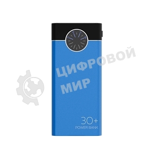 Портативный аккумулятор More choice (4610196406775) PB40-30 30000mAh Blue