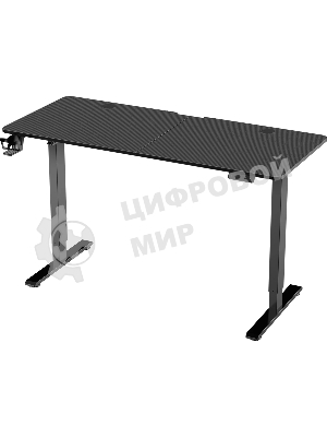 Стол игровой Defender компьютерный Erlong черн, 140x60, высота 72-117 см