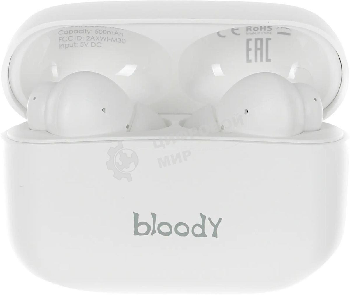 Гарнитура проводная A4Tech Bloody M30 белый BT