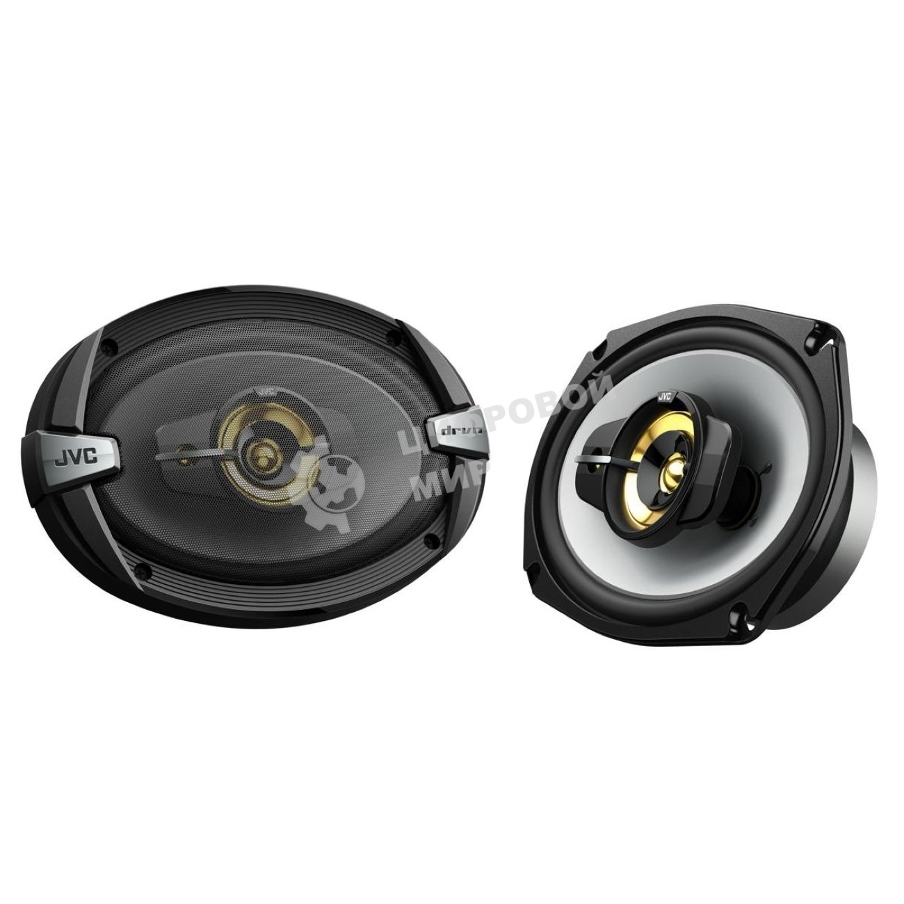 Колонки автомобильные JVC CS-DR693HP 4Ом 15x23см (6x9дюйм) (ком.:2кол.) коаксиальные трехполосные