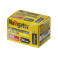 Элемент питания алкалиновый AAA/LR03 14 059 NBT-NPE-LR03-BOX24 (уп.24шт) Navigator 14059