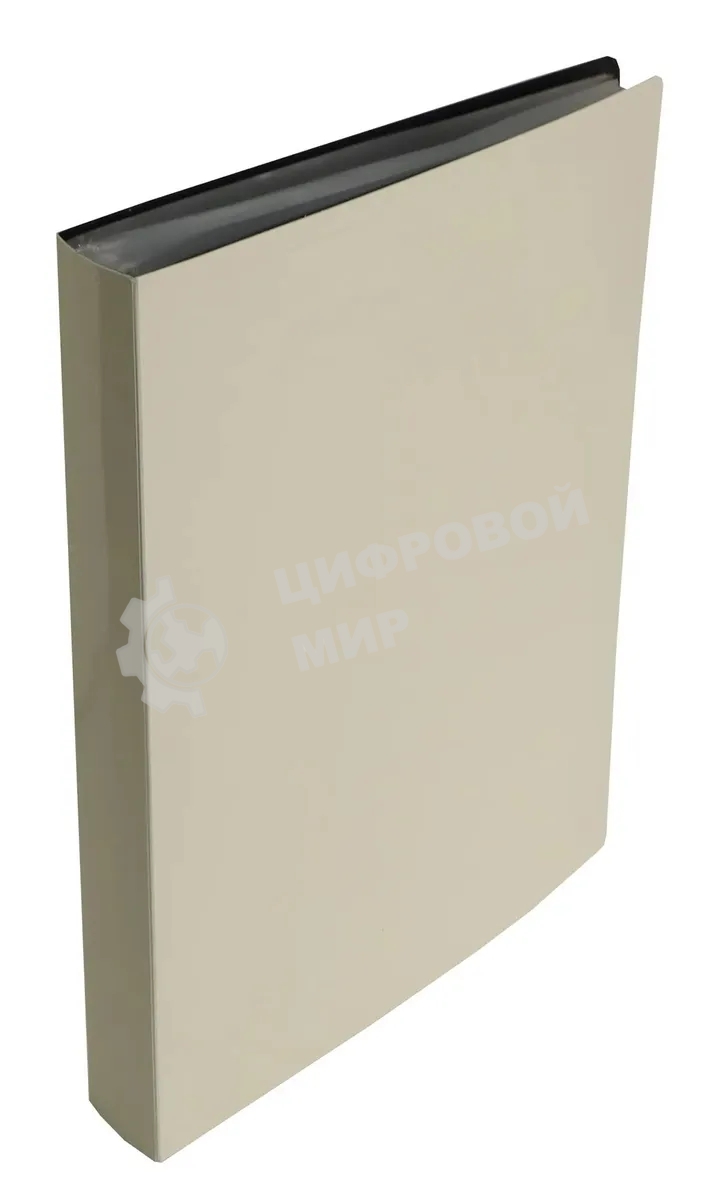 Папка с 100 прозрачными вкладками Бюрократ DeLuxe DLVBOX100MILK A4, пластик, 0.7мм, молочный в коробе