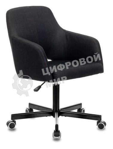 Кресло Бюрократ CH-380M черный, экокожа