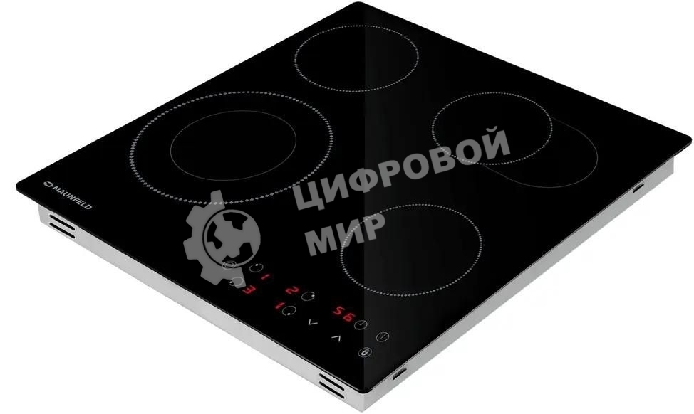 Электрическая варочная панель Maunfeld EVCE594SMDPBK, конфорок: 4 шт., стеклокерамика, независимая, черный