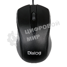 Мышь проводная Dialog Comfort MOС-15U черный, 1200 dpi, USB, кнопки - 3