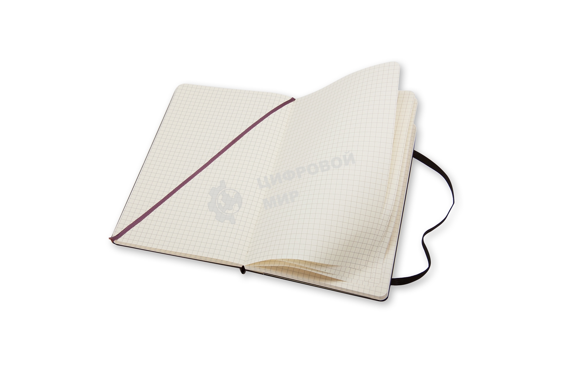 Блокнот Moleskine CLASSIC QP061 Large 130х210 мм, 240 страниц, клетка, твердая обложка, черный