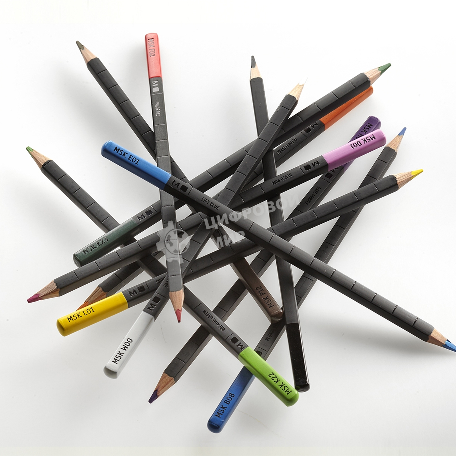 Карандаши цветные Moleskine WATERCOLOUR EW7P12COLA, акварельные, 12 цветов, металлическая коробка