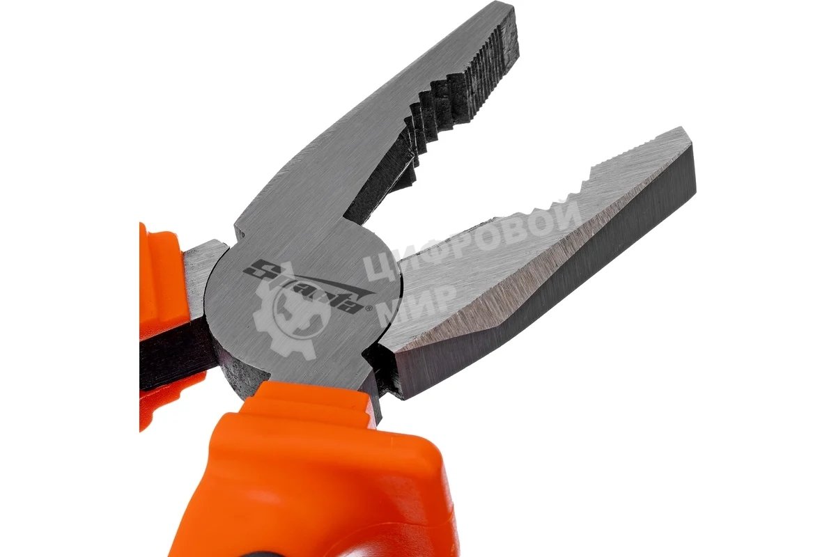 Плоскогубцы Sparta comfort 200 мм, комбинированные, шлифованные двухкомпонентные рукоятки