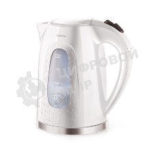 Электрочайник Centek CT-0041 белый, 2.0 л, 2200 Вт, скрытый нагревательный элемент